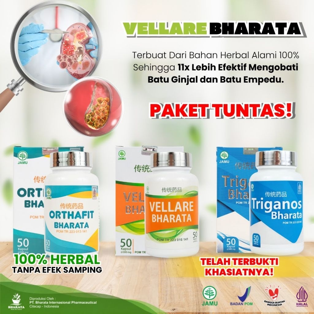 Paket Tuntas Atasi Batu Ginjal | Batu Empedu | 100% Original | BPOM RI | Halal MUI