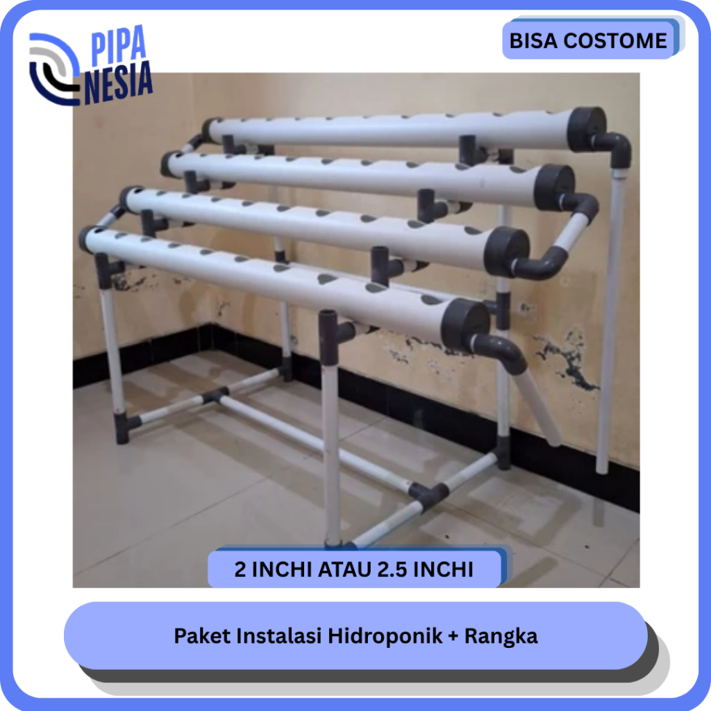 Paket Instalasi Hidroponik + Rangka