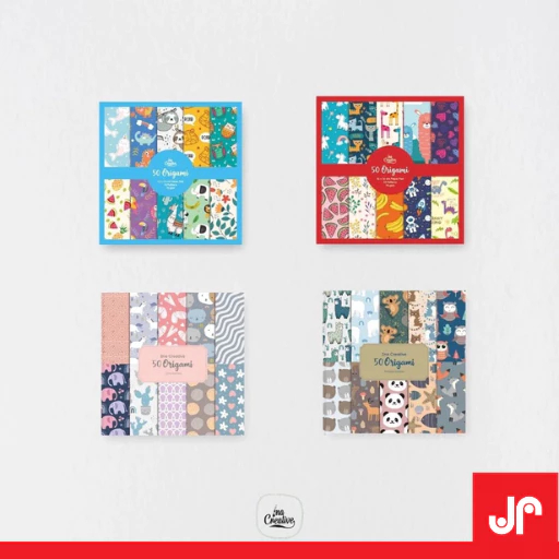 INA CREATIVE KERTAS PATTERN / ORIGAMI MOTIF / KERTAS ORIGAMI 15X15 16X16/ KERTAS LIPAT / PAPER KRAFT