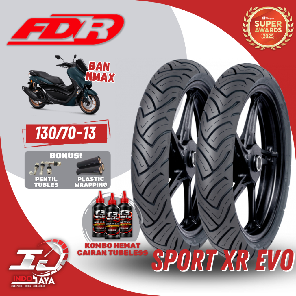 (READY COD) BAN LUAR FDR SPORT XR EVO (130/70-13) BAN NMAX / N-MAX / N MAX TUBELESS / TUBLES /  PCX 