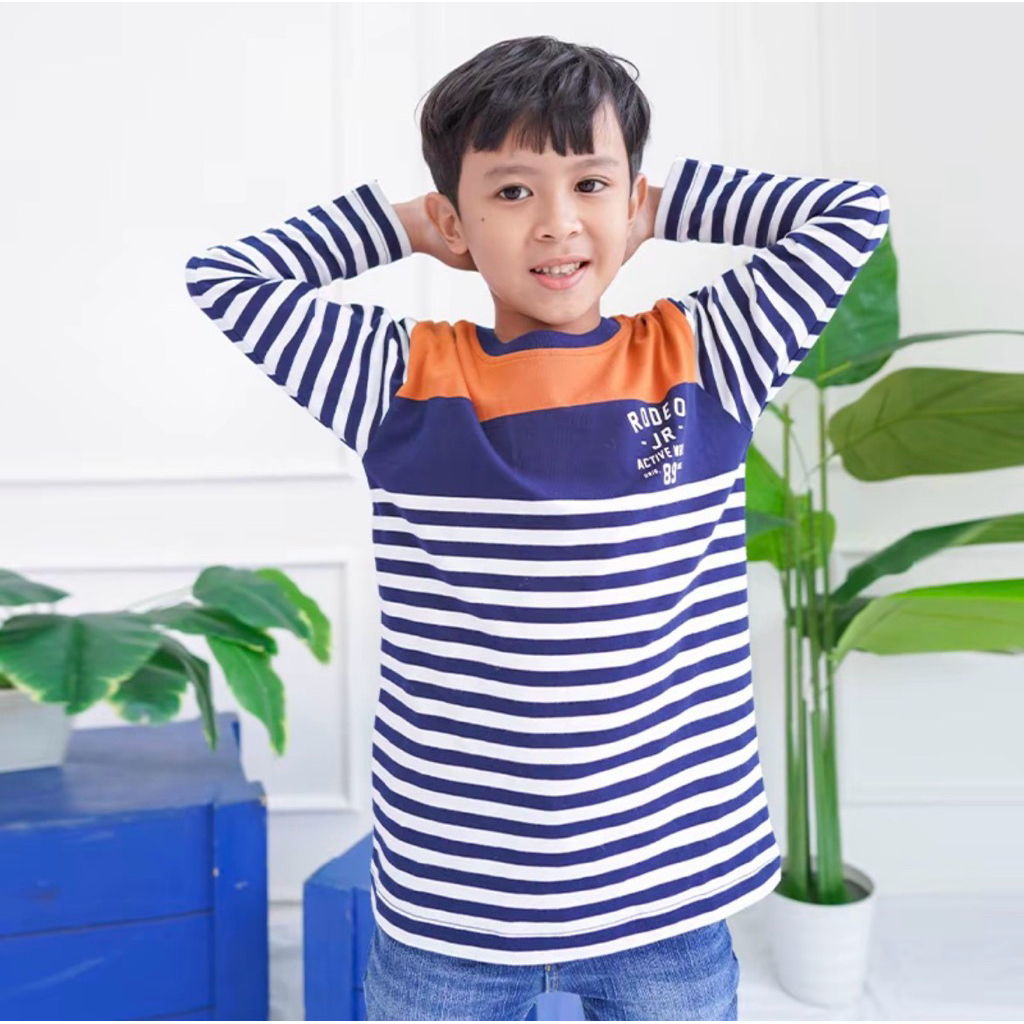 Kaos/Tshirt Lengan Panjang Anak Laki-laki Size 10 Rodeo Junior (New)
