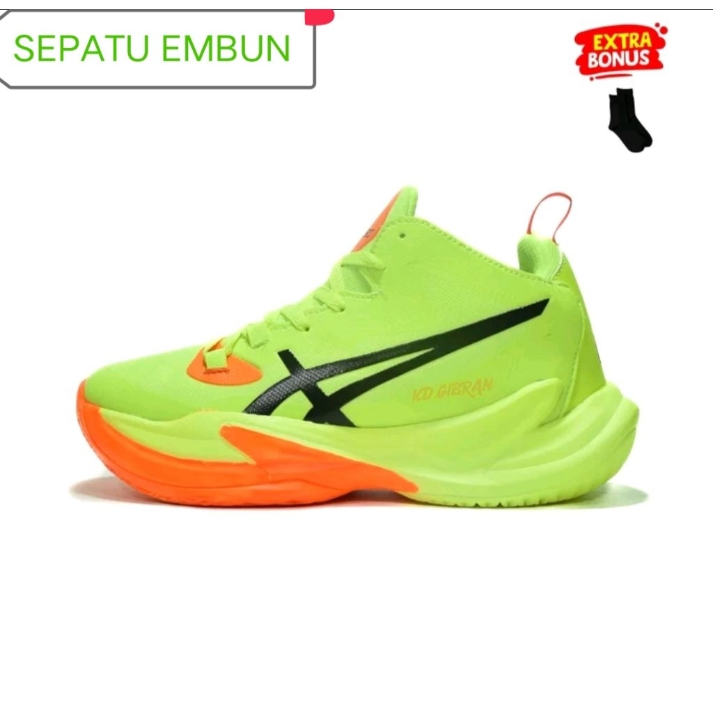 Sepatu Voli Pria Hijau Stabilo Sepatu Olahraga Voly Cowok Kren Metarise T0ky0 Gel Brust 26
