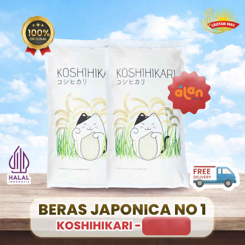Beras Koshihikari - Beras Japonica / Beras Jepang