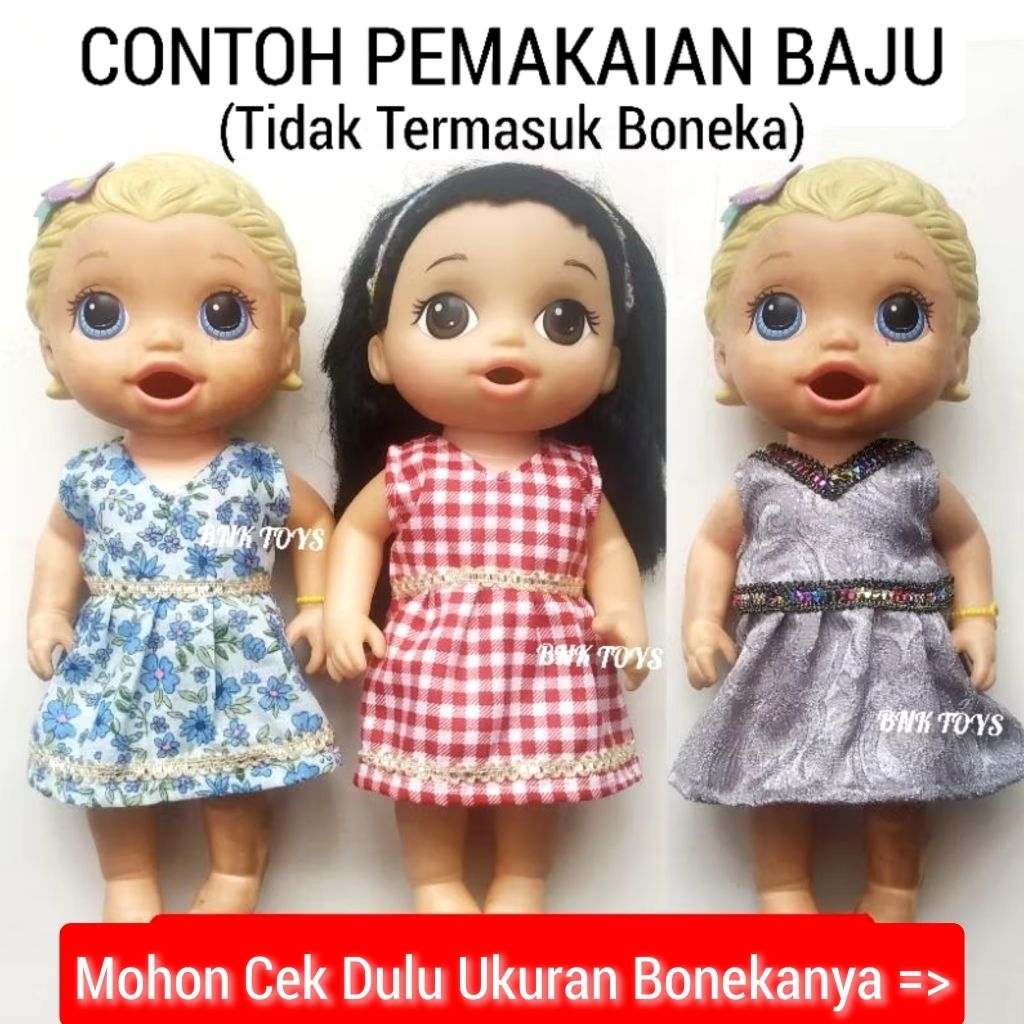Baju Boneka Alive Melchan Vinyl - Baju Boneka Aliv Reborn Dress Alive