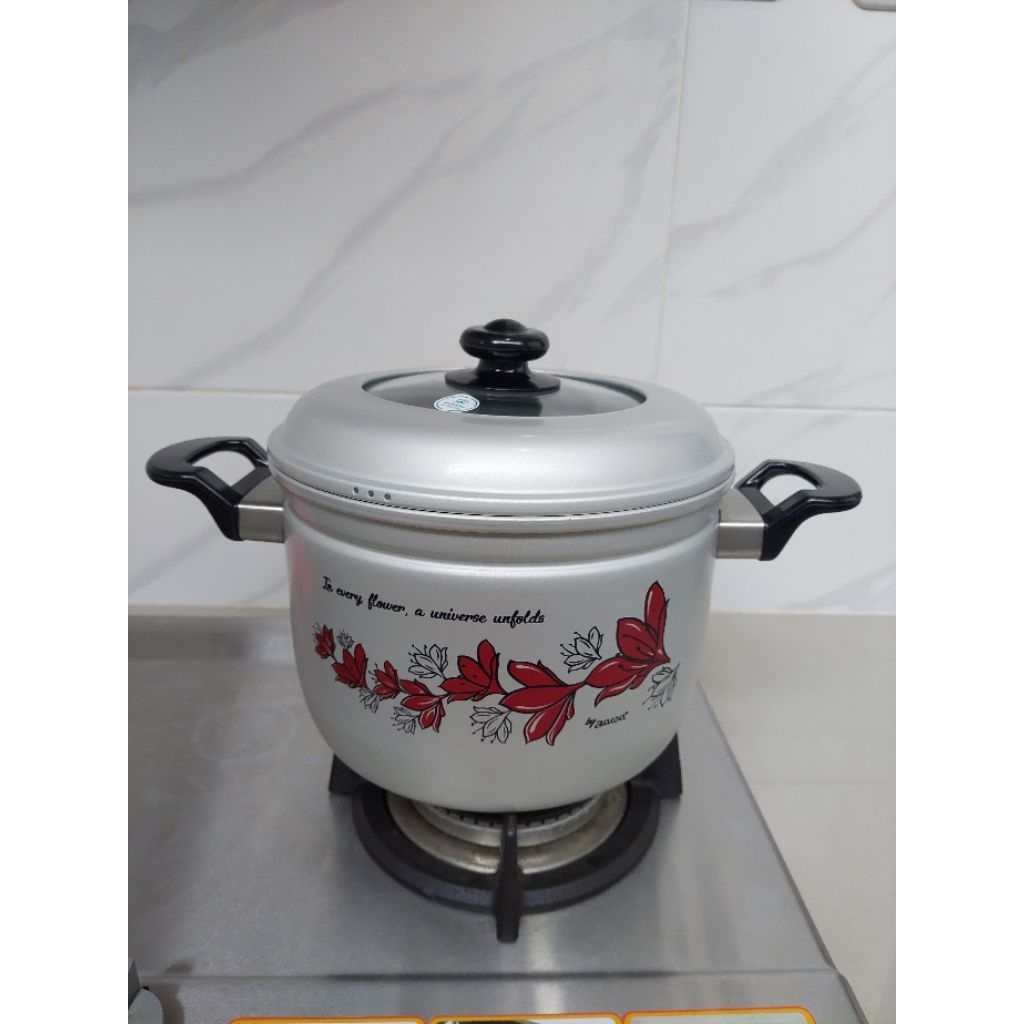 Maspion Kukusan/Langseng 22cm Dengan Tutup Kaca