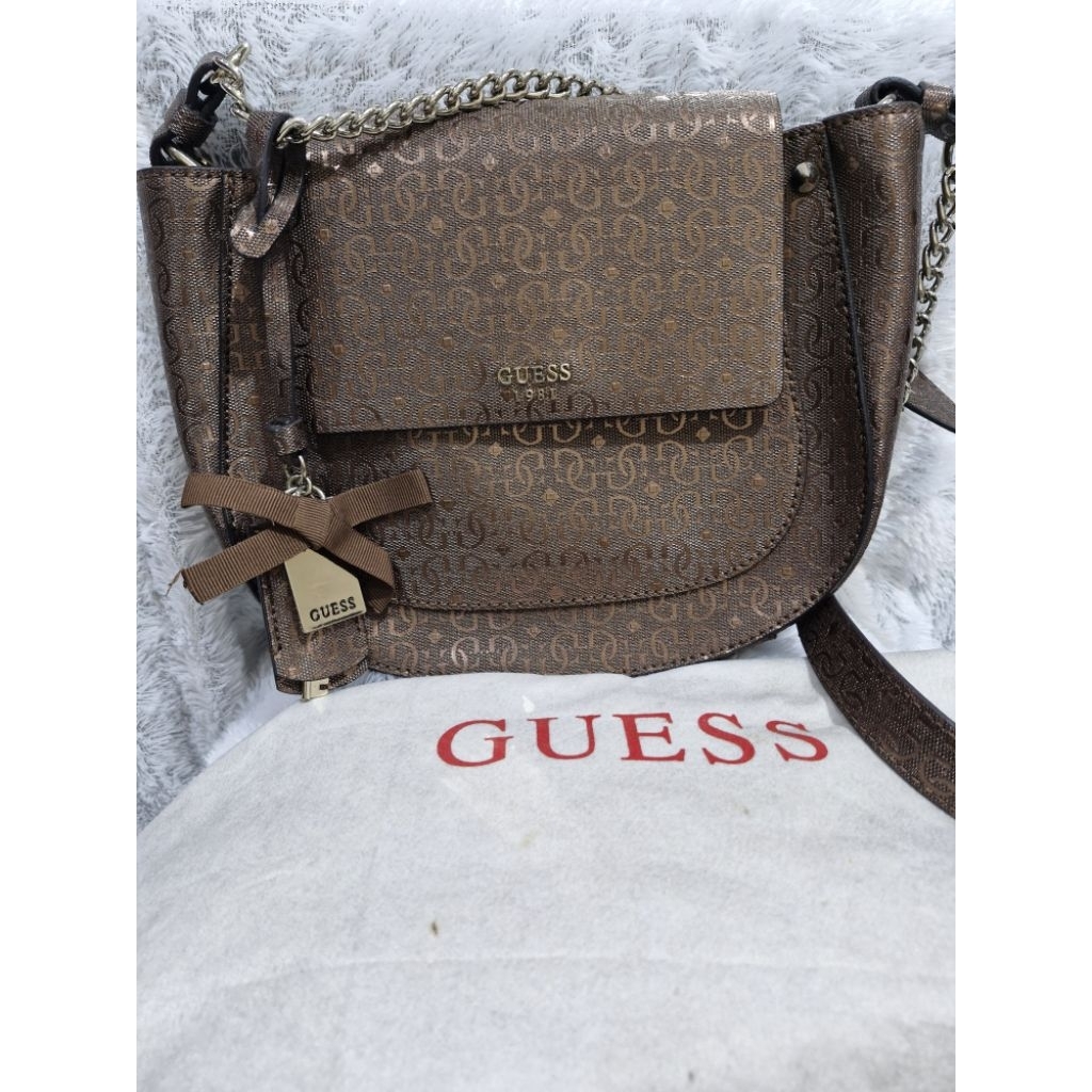 PL Guess Marian Crossbody Saddle Bag ORI