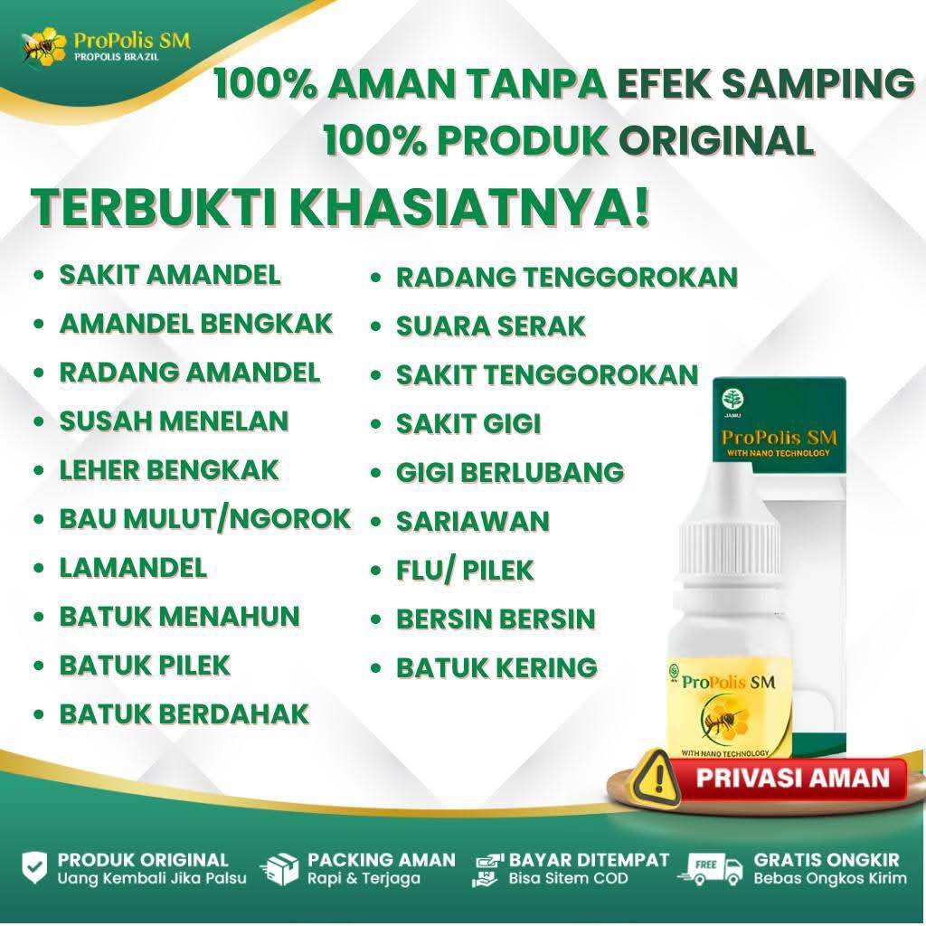 PROPOLIS SM | SM PROPOLIS | 100 % EKSTRAK PROPOLIS BRAZILIAN | 100 % PRODUK ORIGINAL | 100 % TANPA E