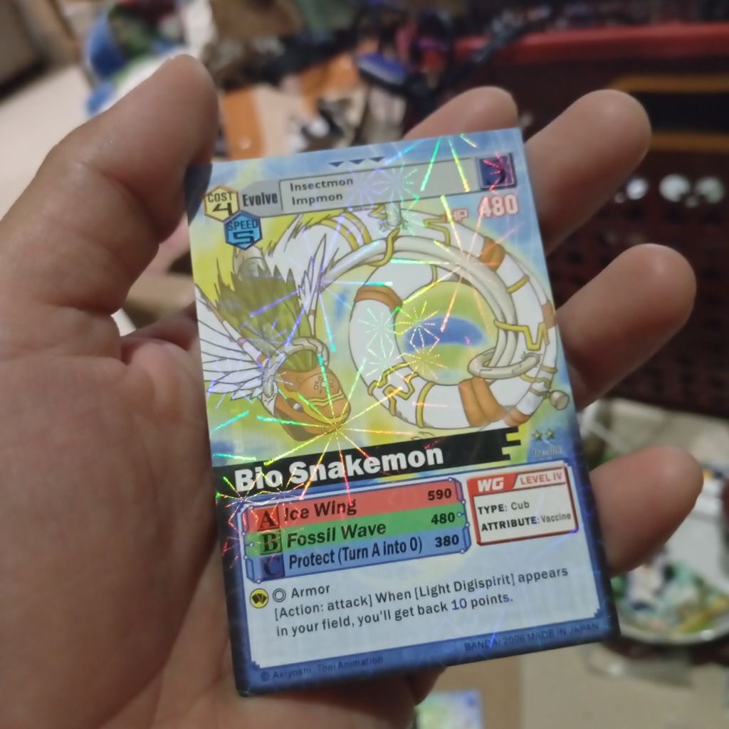 kartu Digimon hologram biosnakemon