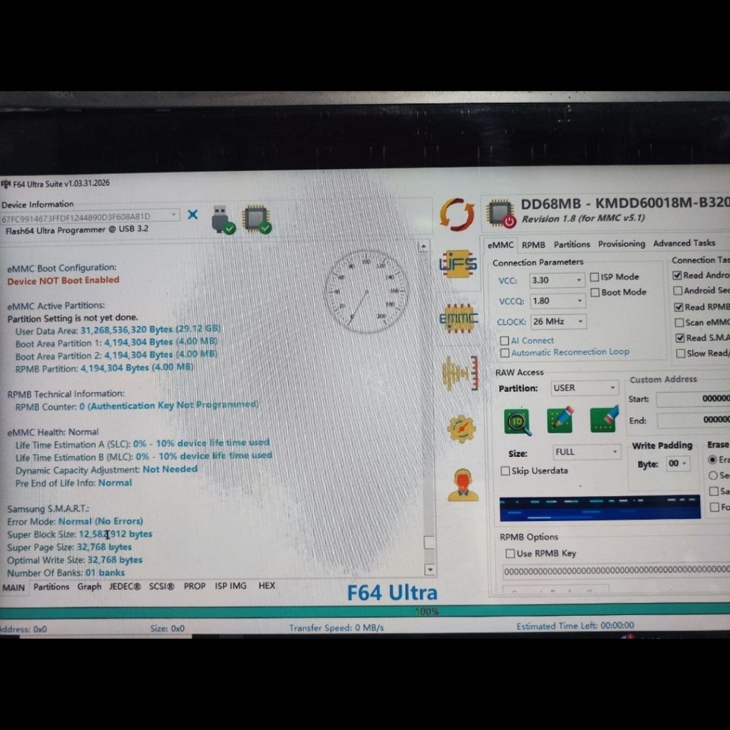 lc emmc kmdd600da