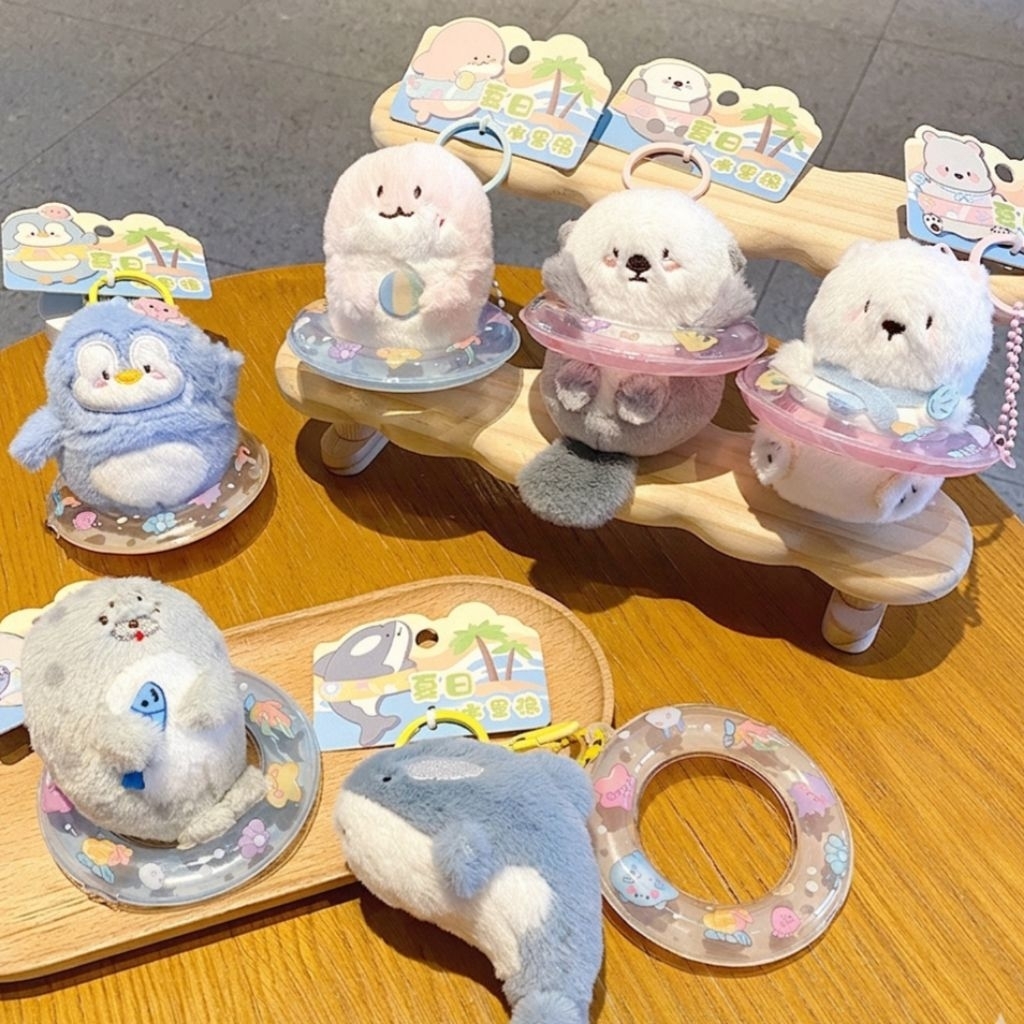 Bagcharm keychain lucu sea creatures