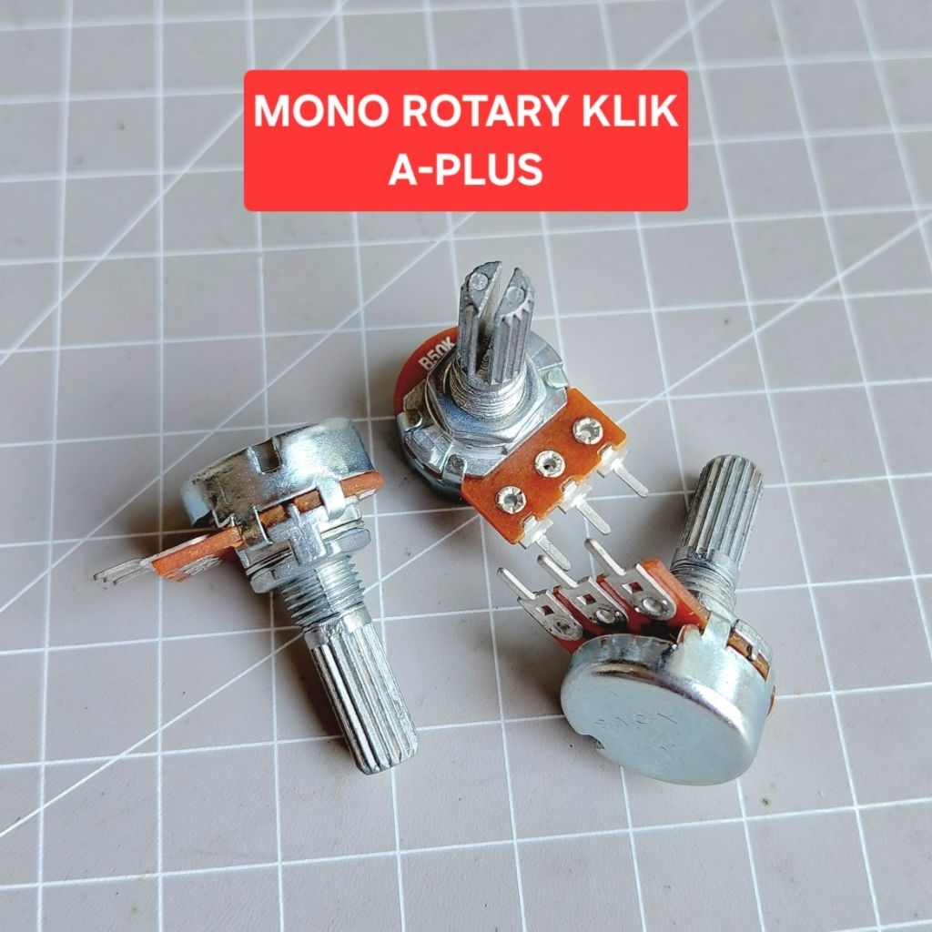 Potensio Mono Rotary A10K B10K B50K A-plus