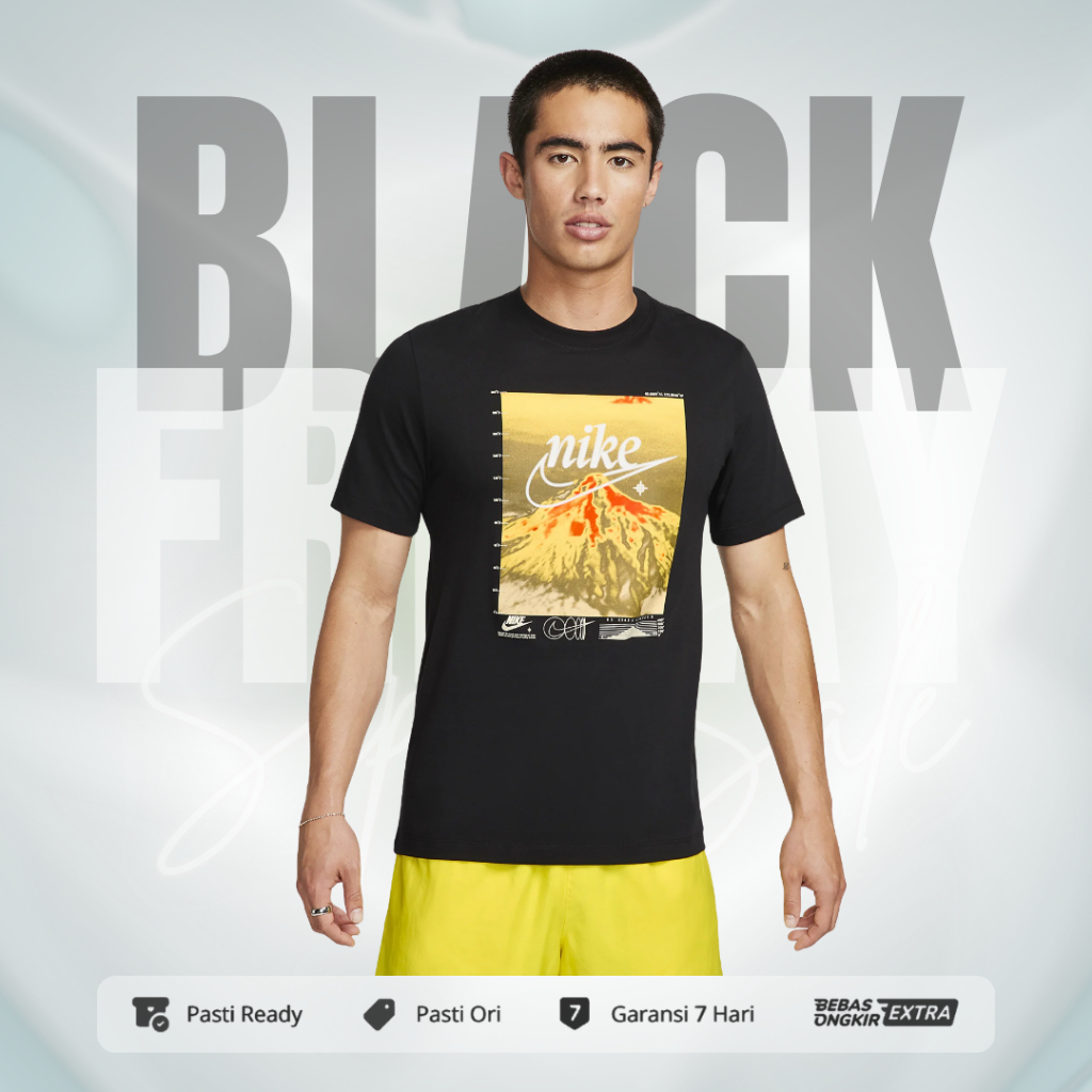 Kaos Nike Original Pria Sportswear OC Tee - Hitam