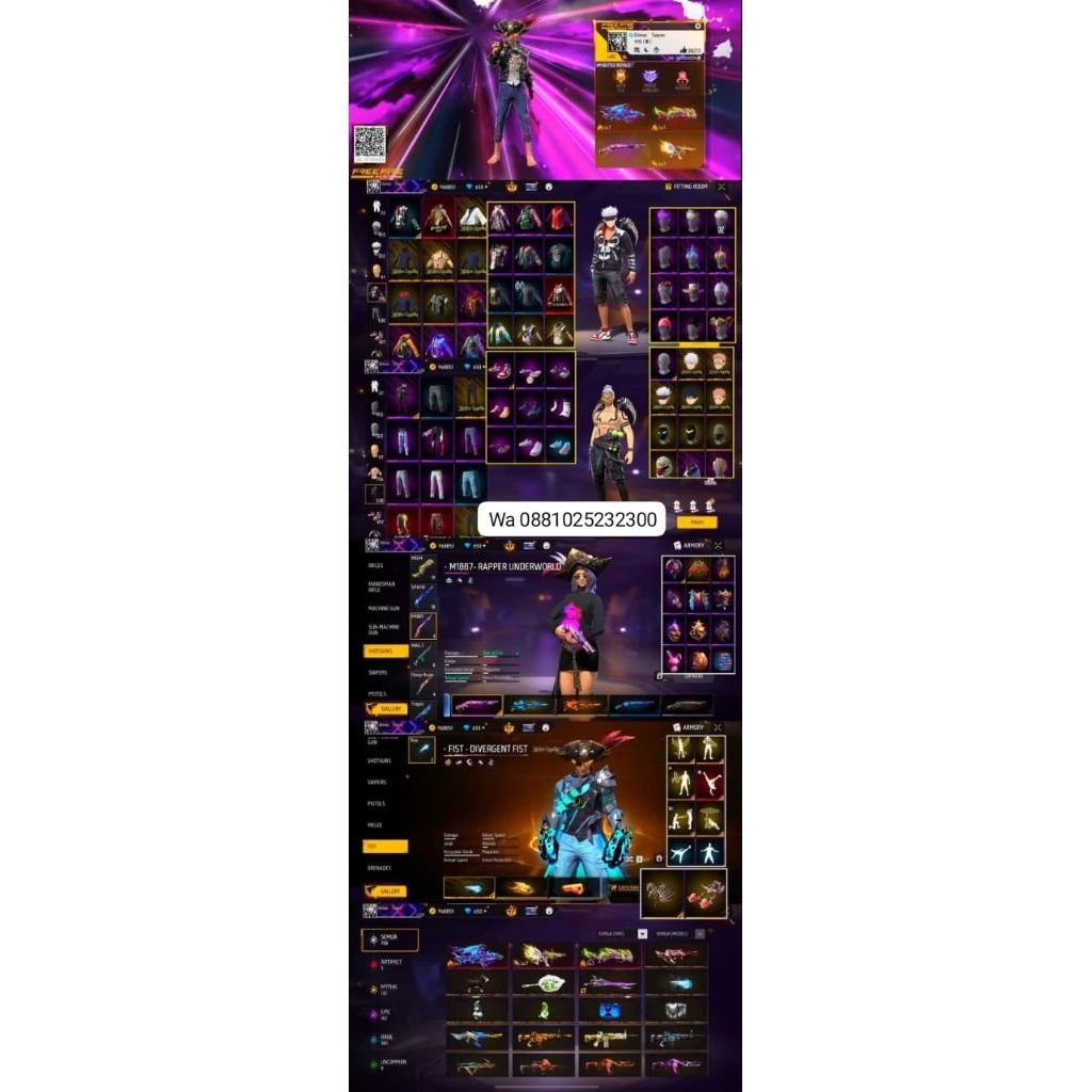 jual akun ff sultan terpercaya