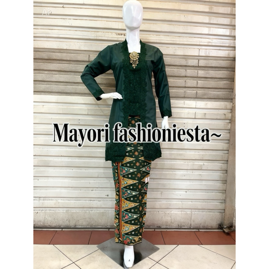 Kebaya Encim Tunik Kutu Baru/Kebaya Kondangan Set Rok/Kebaya Wisuda/Encim Jumbo/Bahan Toyobo Super B