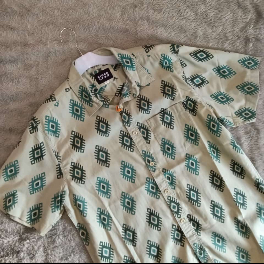 EIGER MARAMBA KEMEJA MOTIF BATIK CORAK ETHNIC KHAS INDONESIA