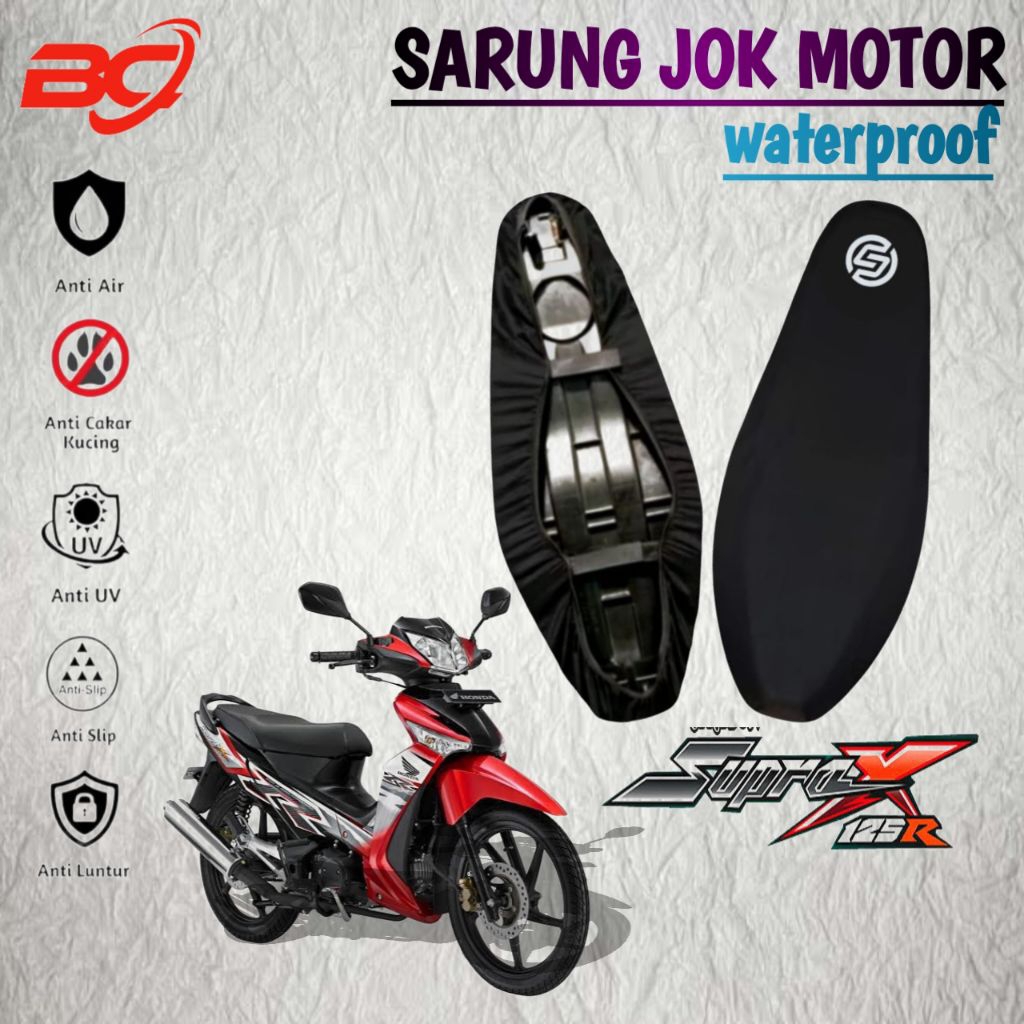 sarung jok motor waterproof HONDA SUPRA X125,SUPRA X125D,SUPRA X125RR,SUPRA X125R,NEW SUPRA X 125,co