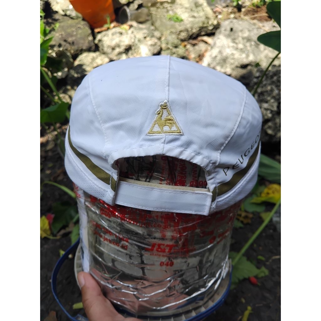 topi olahraga LECOQ SPORTIF 5 panel topi running dewasa