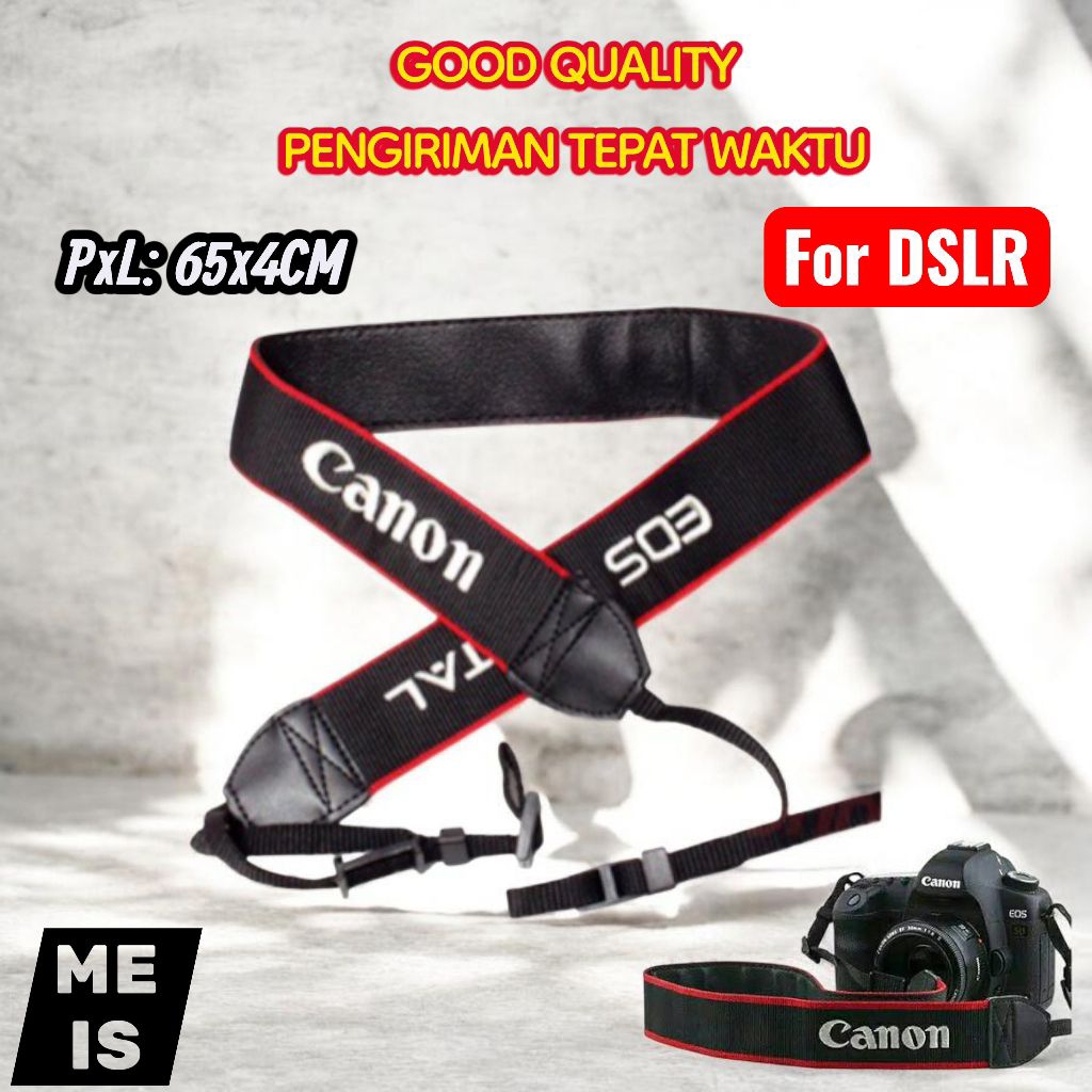 Strap Tali Kamera for Canon 10D 20D 30D 40D 50D 60D 70D 77D 80D 90D - Neck Leher Kalung Camera