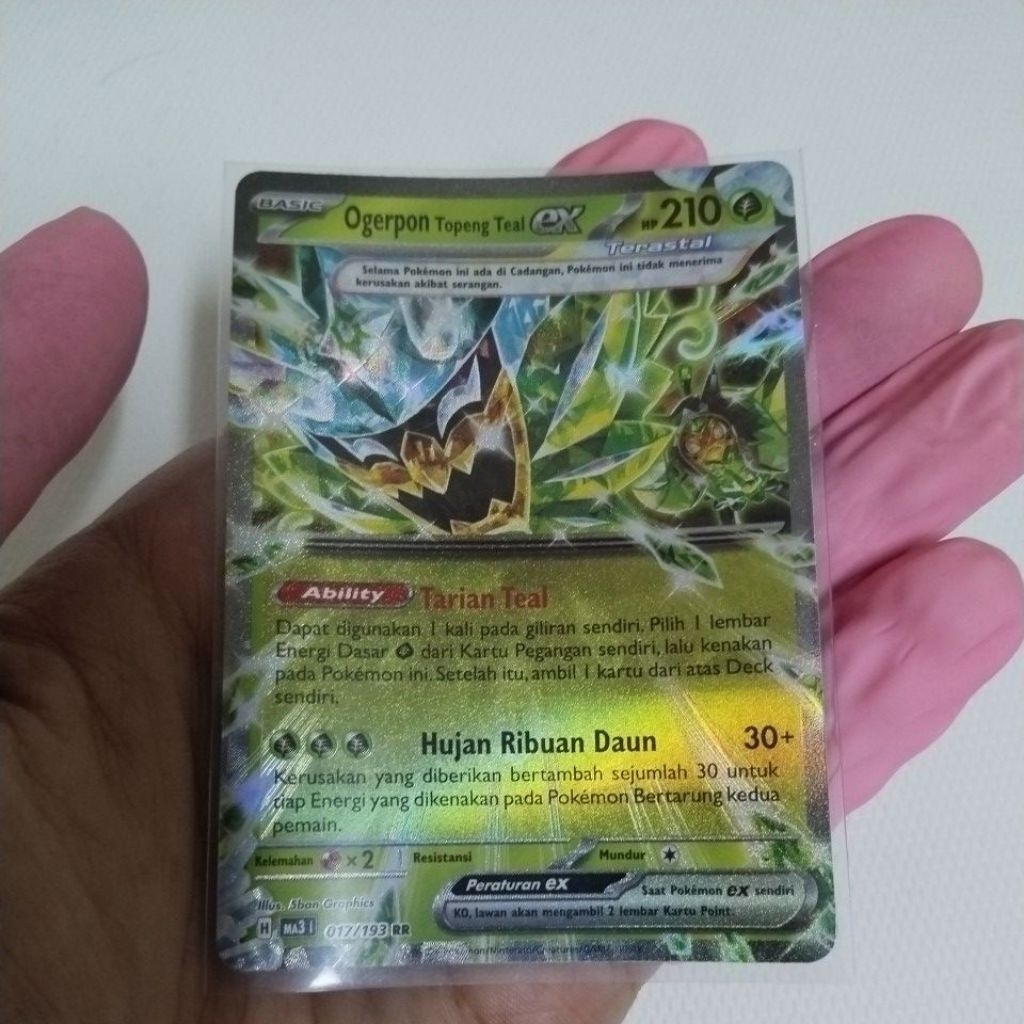 KARTU POKEMON OGERPON 017/193RR VERSI INDONESIA