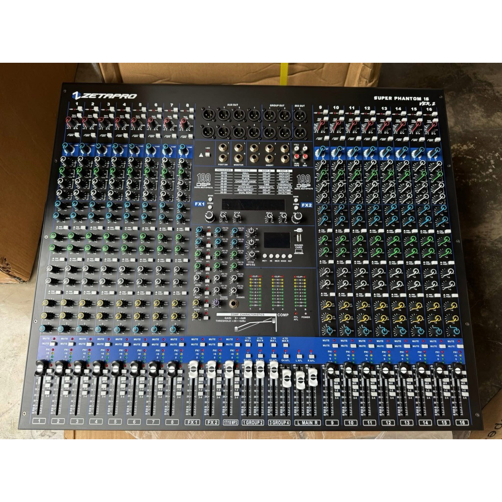 Mixer zetapro super phantom 16 Chanel ver.2 original