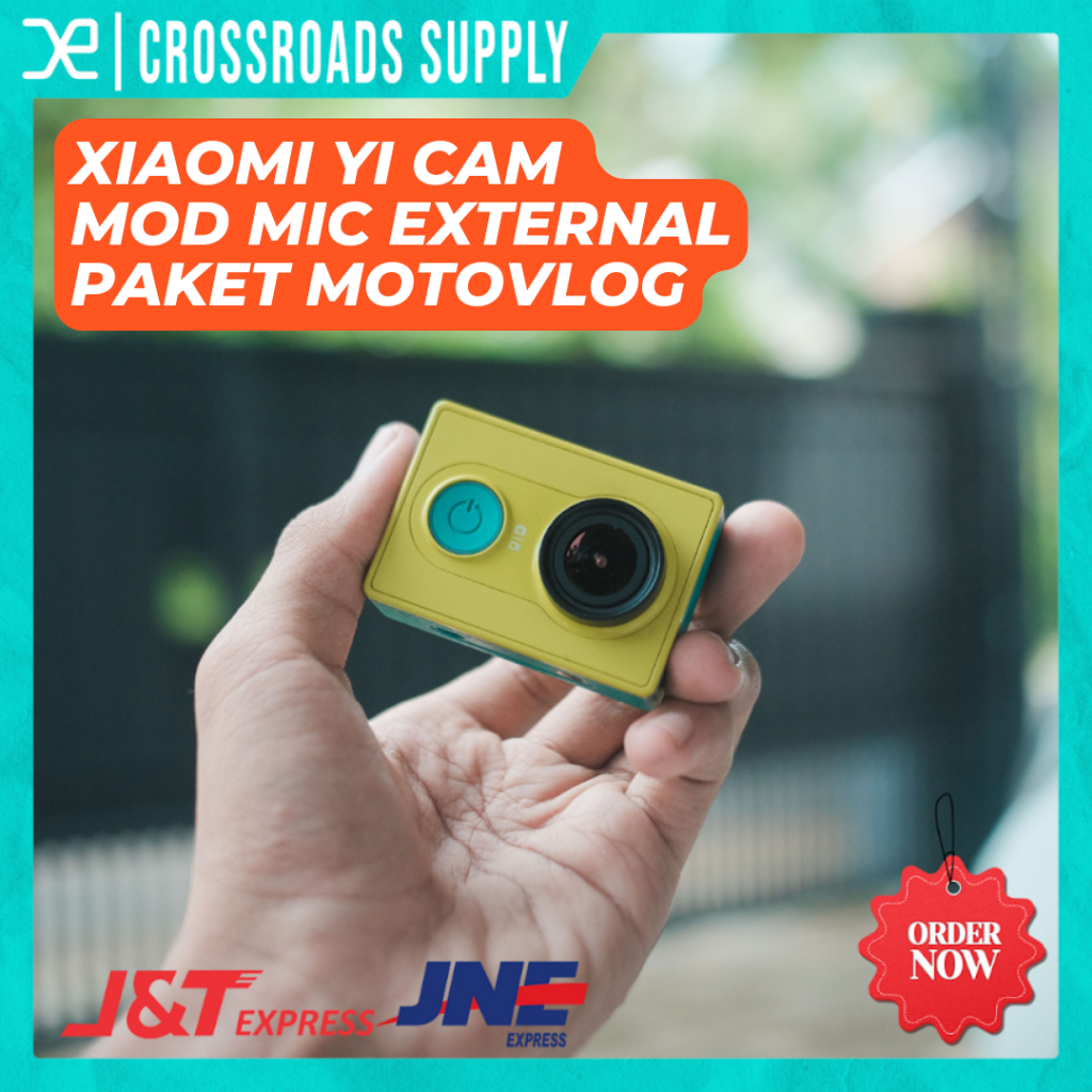 Special Termurah Action Cam Yi Cam Mod Mic External Warna Hijau Paket Motovlog Mulus Bergaransi