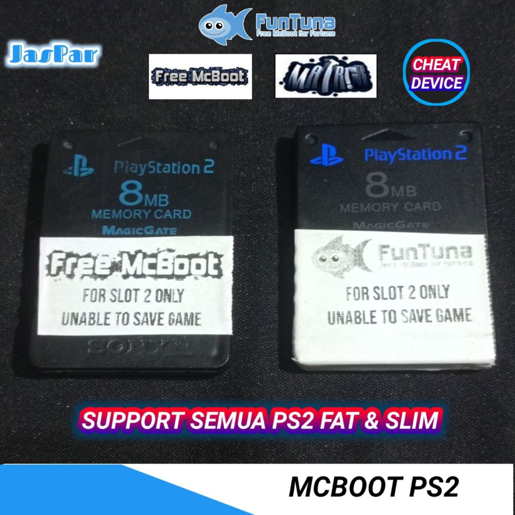 Free MCBoot Multi & Fortuna Funtuna PS2 MC Boot Bonus Cheat Device