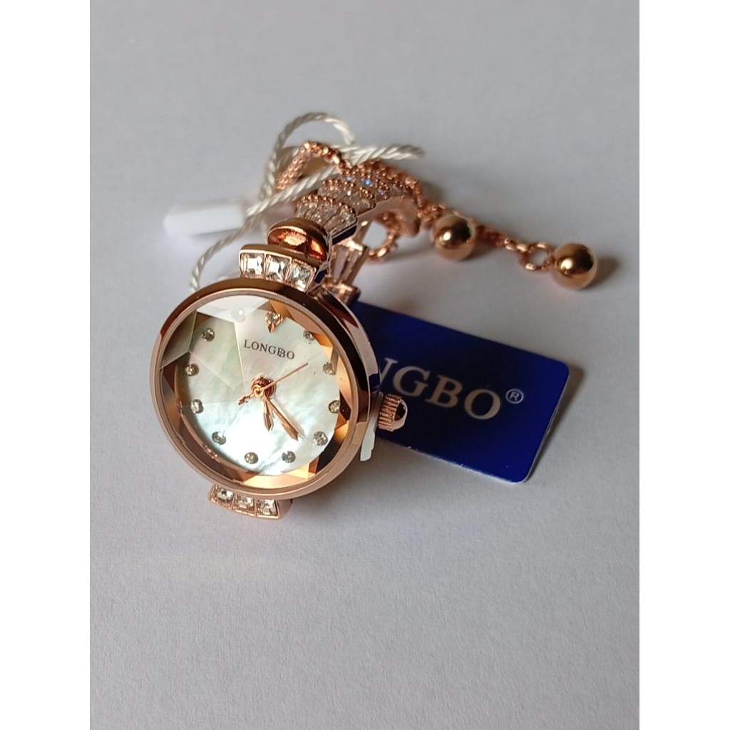 LONGBO Jam Tangan Serut Original Arloji Wanita Preloved Like New
