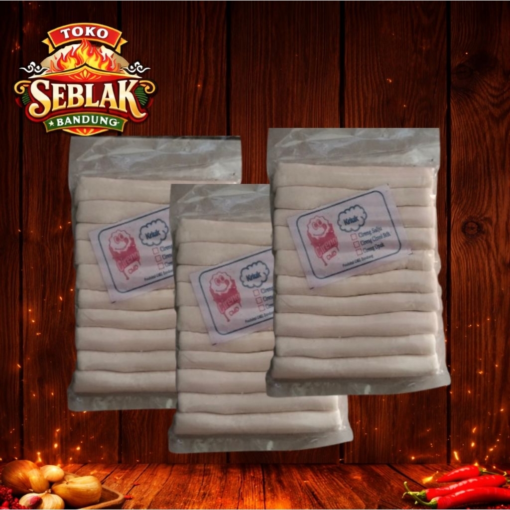 TOKO SEBLAK BANDUNG Cimol Mentah Panjang Bisa di potong-potong isi 10Pcs