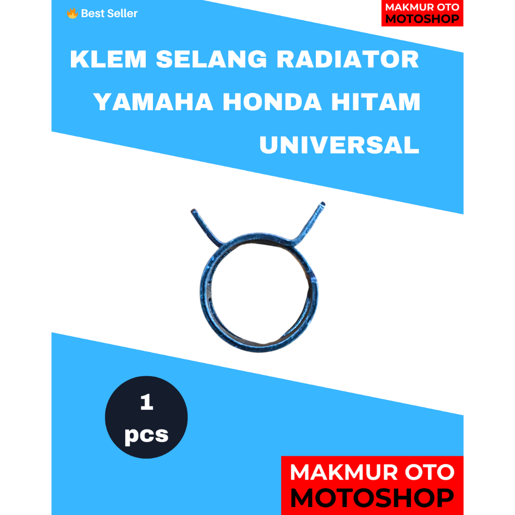 Klem Selang Radiator Motor Universal Yamaha Honda Hitam