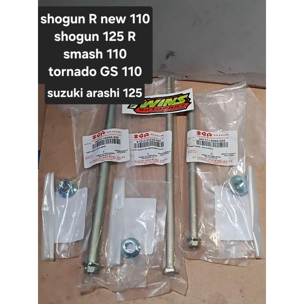 as roda depan belakang swing arm shogun R new 110 shogun 110 125 R tornado arashi 125 smash 110 asli