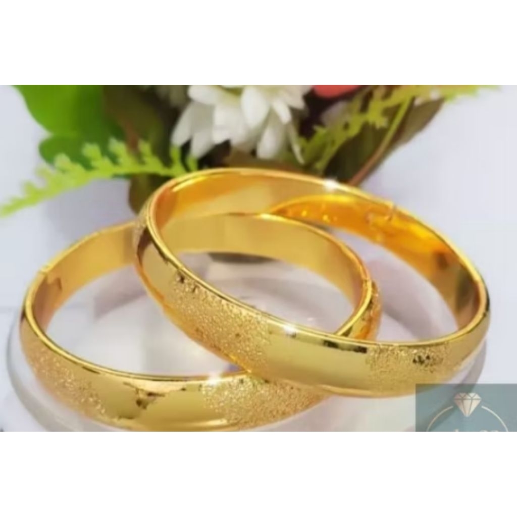 gelang bangkok pasir titanium kuningan