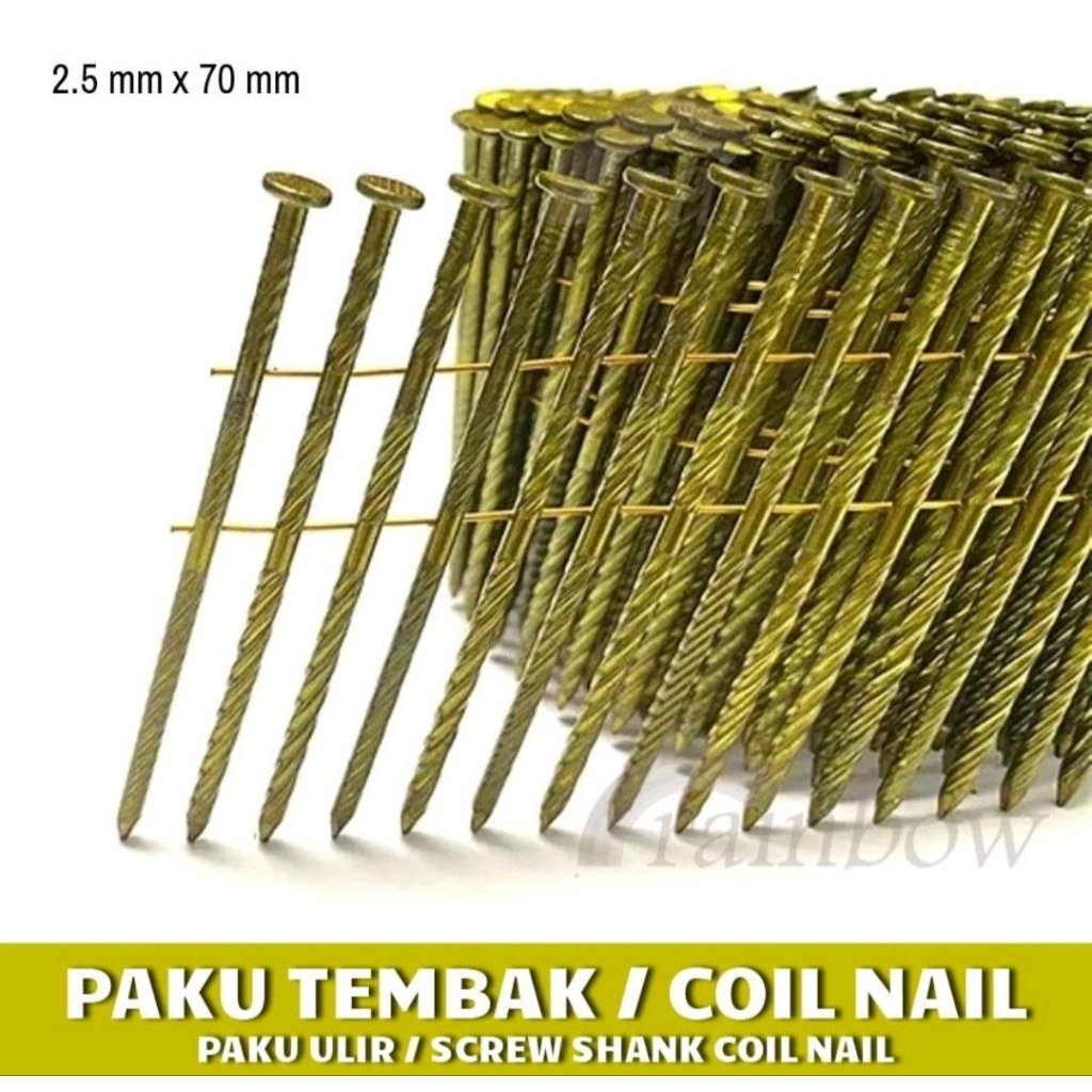 Paku Ulir / Paku Tembak / Paku Pallet / UCN2570W / 25 mm x 70 mm