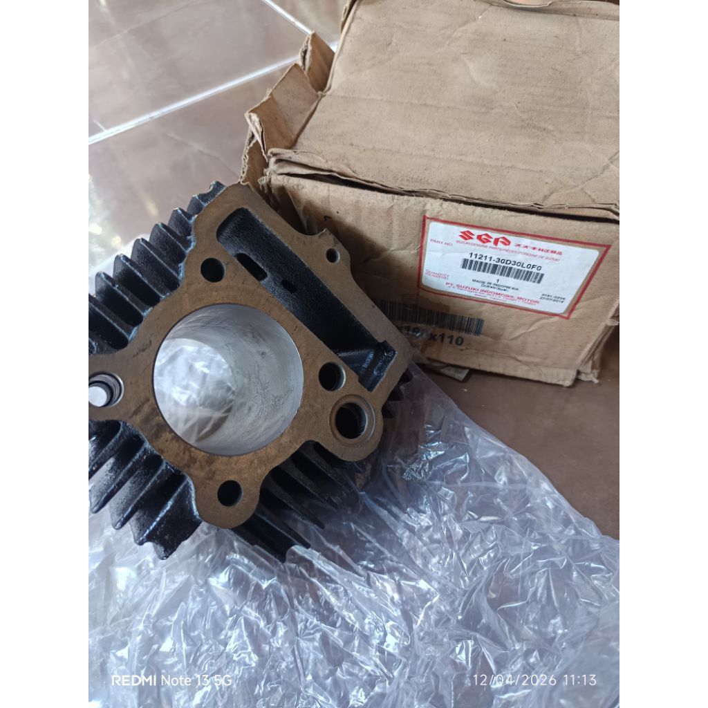 cylinder block blok seher suzuki shogun110 new shogun kebo original sgp