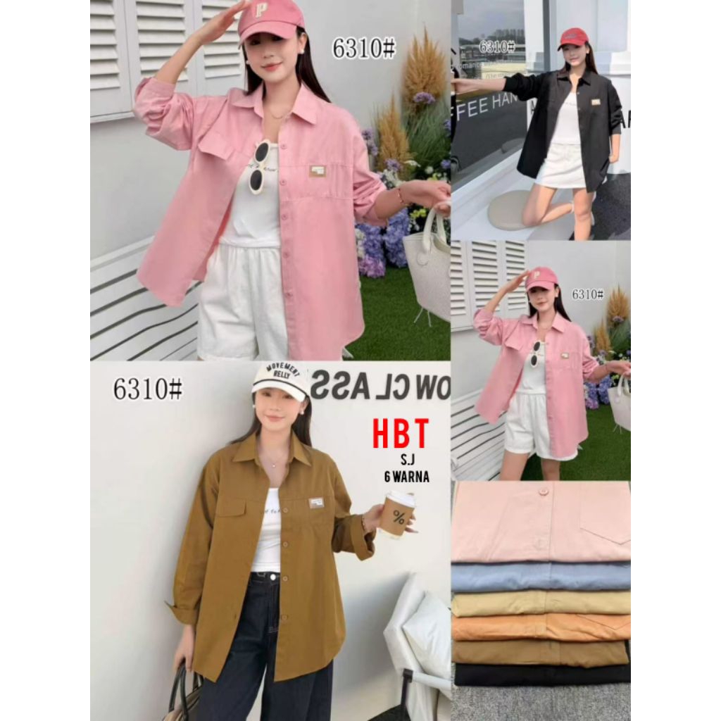 kemeja HBT-HBT soft jens wanita