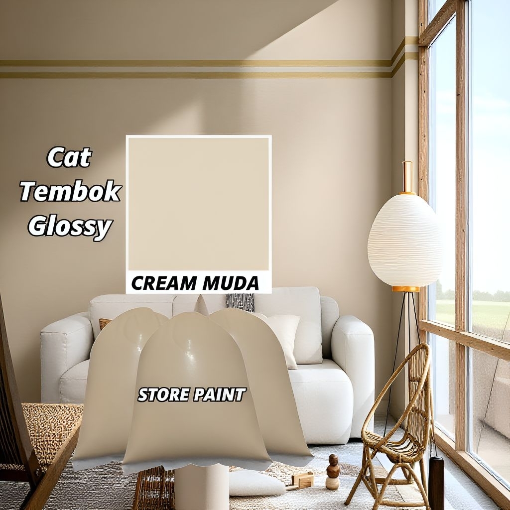 Cat tembok glossy / cat tembok 1 kg / cat tembok anti air