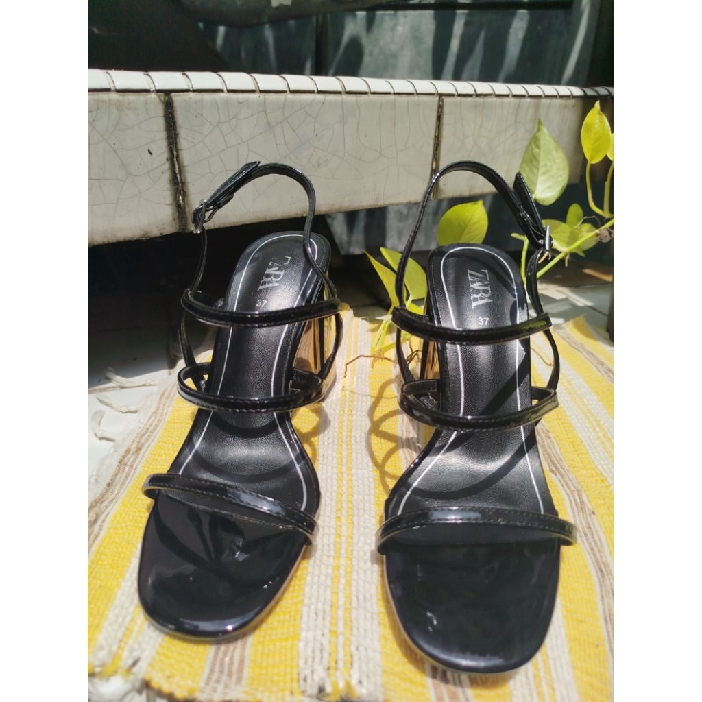 ZARA heels 10cm, sepatu wanita PRELOVED, box lengkap, size 37