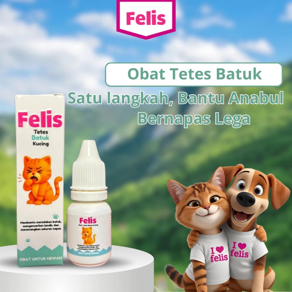 FELIS Obat Tetes Batuk 10ml Obat Batuk Ampuh Untuk Kucing