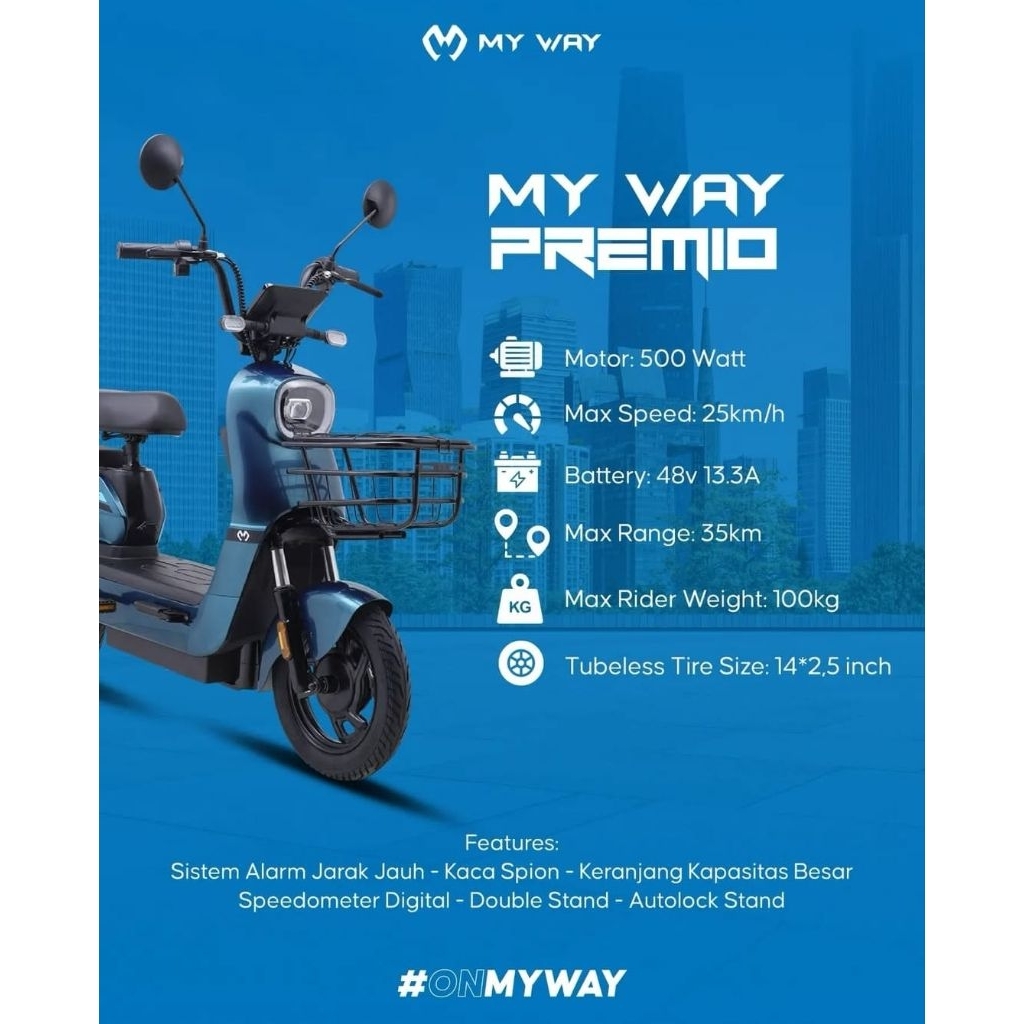 Sepeda listrik e-bike Polygon My Way Premio Uno X