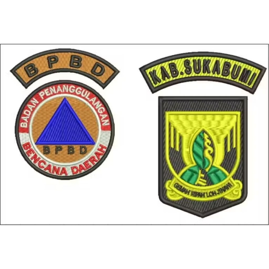 ATRIBUT BPBD KAB. SUKABUMI/ BORDIRAN TIMBUL