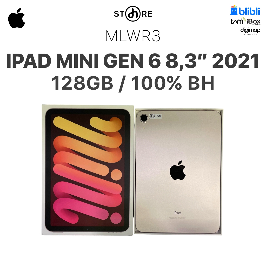 Second , iPad Mini Gen 6th 2021 Wifi Only , 8,3" , 256GB , Pink , MLWR3