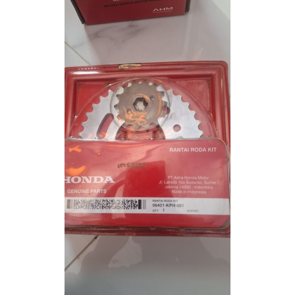 gear set original 06401-KPH-881 karisma dan supra x 125 2006-2013