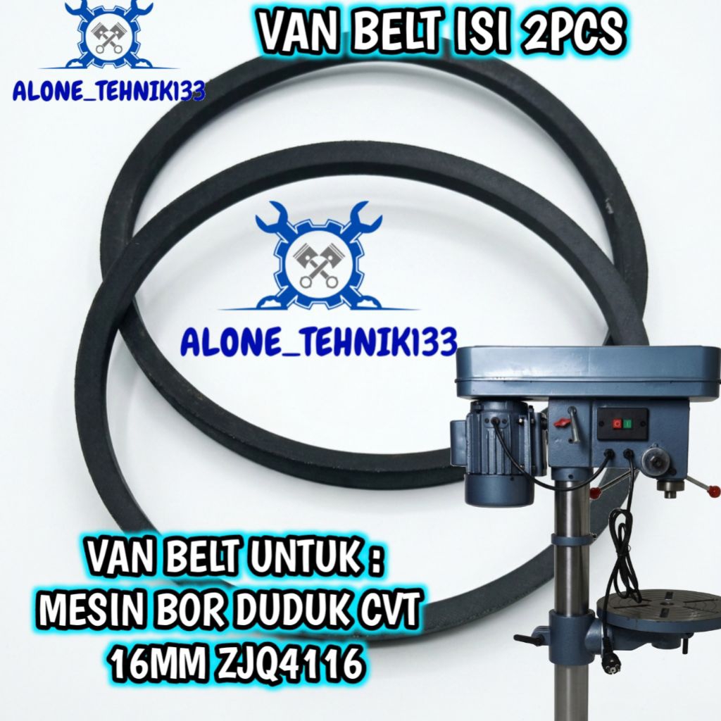VAN BELT MESIN BOR DUDUK 16MM VANBELT BOR DUDUK 16MM VANBELT CVT MESIN BOR DUDUK 16MM KARET SABUK UN