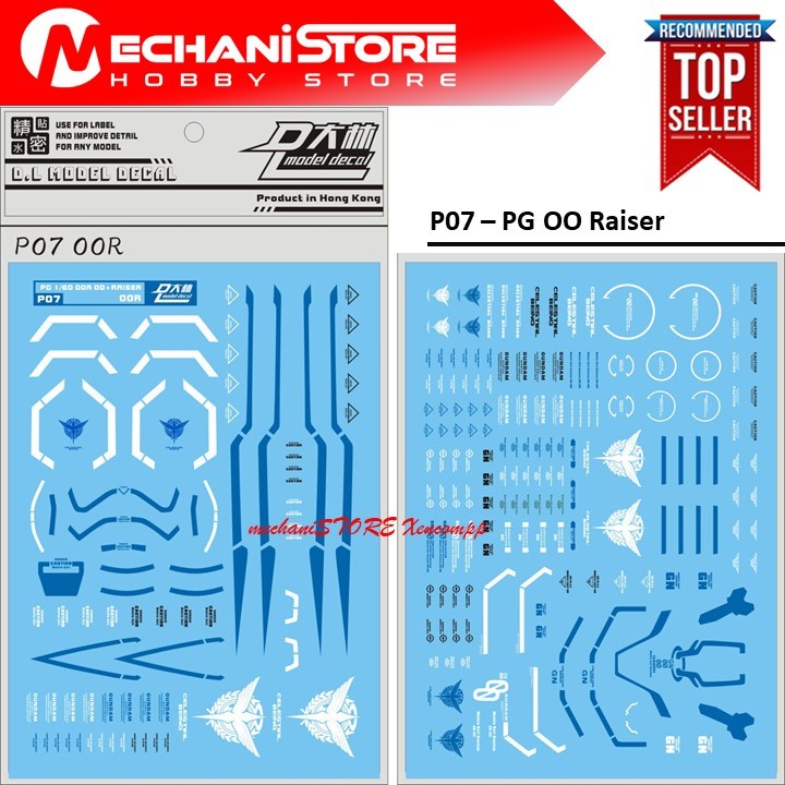 Water Decal P07 - PG OO Raiser by DL MODEL