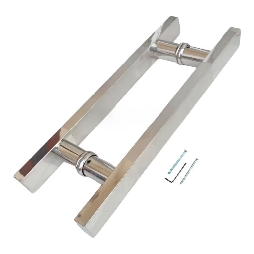 Handle pintu tarikan pintu baut tembus kotak stainless doff 45 cm