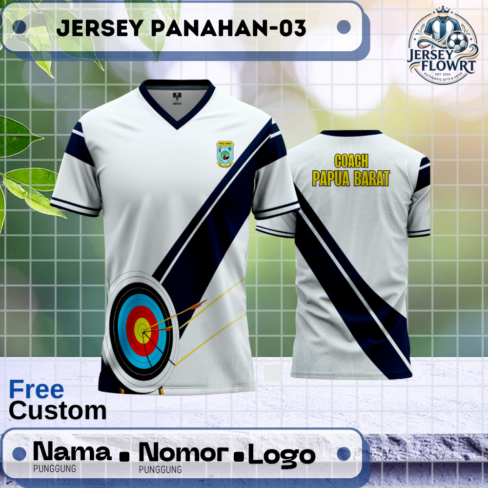 JERSEY ORGANISASI PANAHAN ARCHERY - 03 CUSTOM FREE CUSTOM NAMA,LOGO, DESAIN