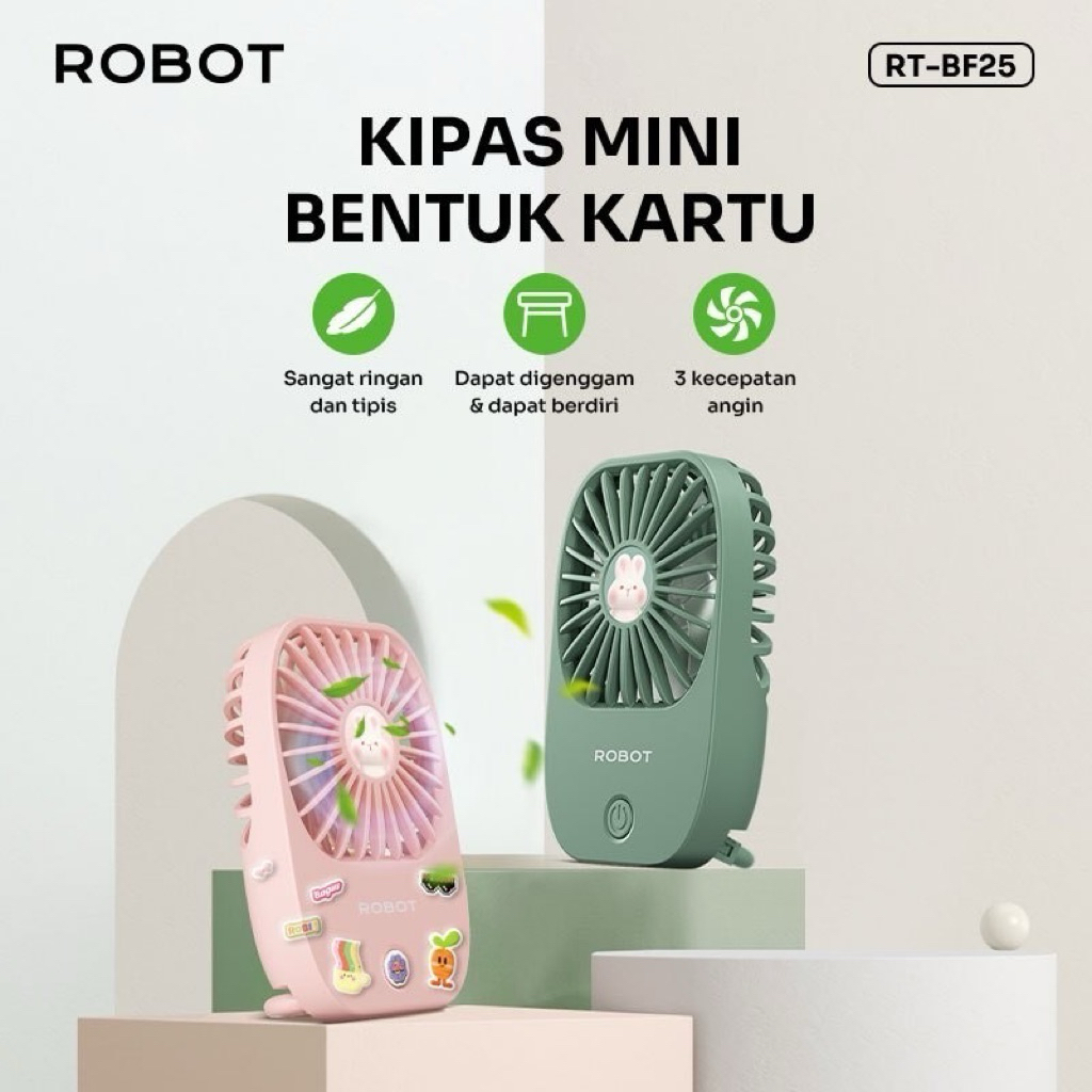 KIPAS ANGIN MINI Portable Robot RTBF25