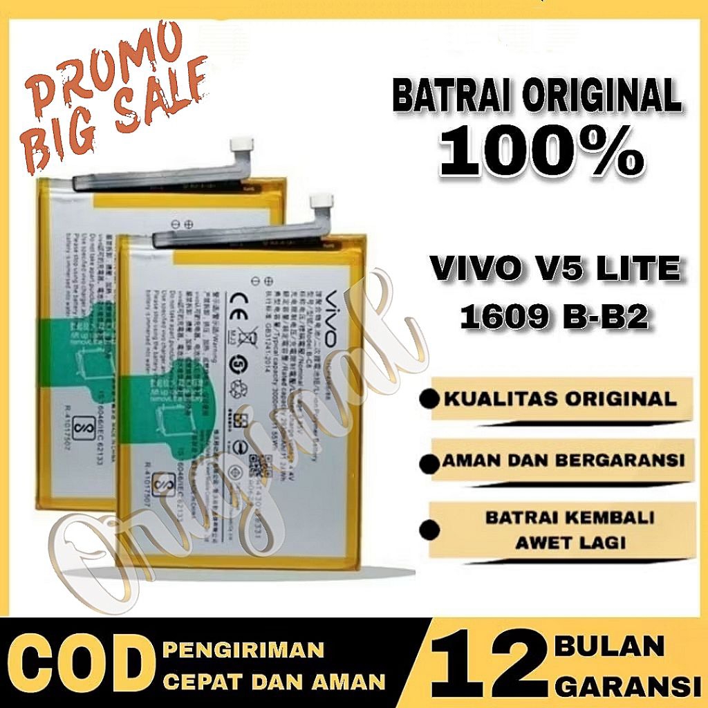BATRAY BATERAI BATRE VIVO V5 1601 B-B2 ORIGNAL