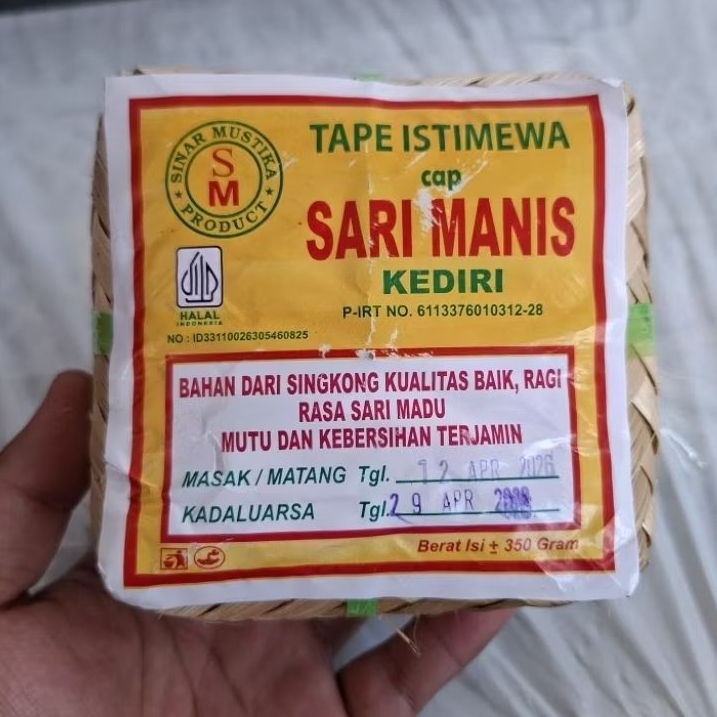 Tape singkong istimewa sari manis Kediri / pack