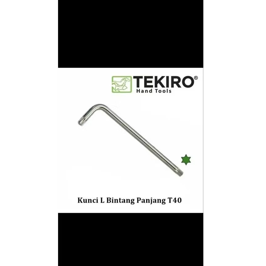 Tekiro Kunci L Bintang Panjang T40 Original