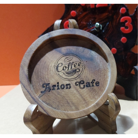TATAKAN GELAS / TATAKAN GELAS KAYU / PIRING KAYU GELAS AESTHETIC / TATAKAN